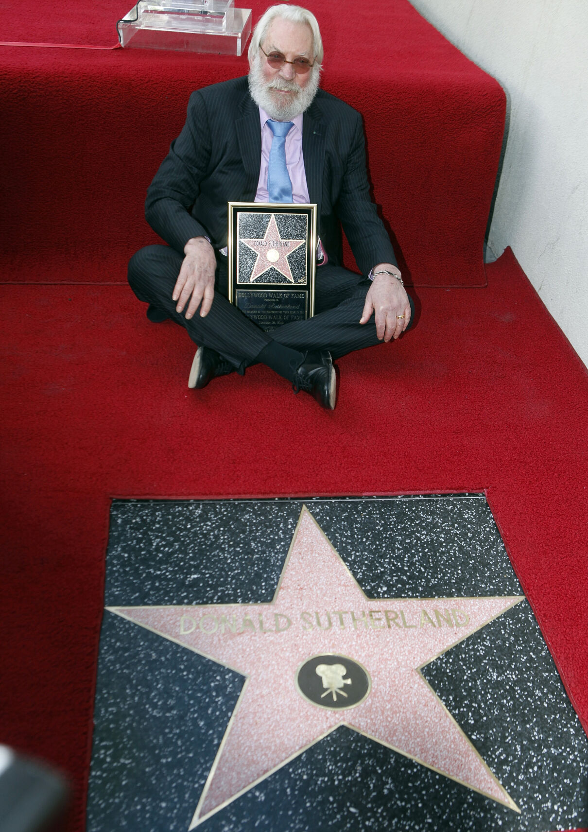 2011: Donald Sutherland honored on Hollywood Walk of Fame